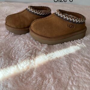 UGG Tan Suede Infant Booties